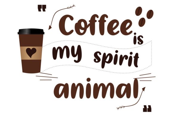 Coffee Quote Lettering Typography Review