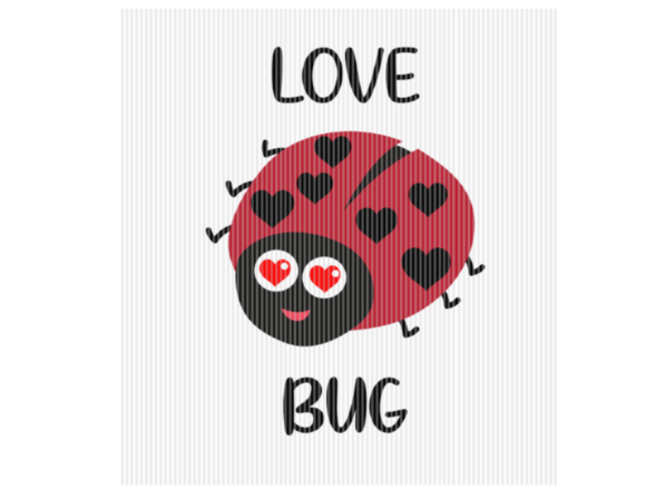 Love Bug Lady Bird Valentine Quote
