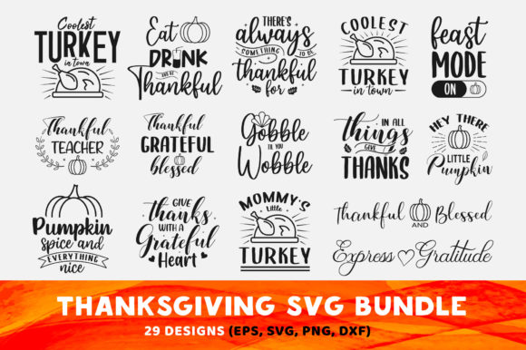 Thanksgiving SVG Design Bundle Review