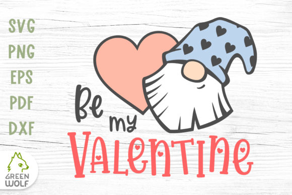 Valentine Gnome Face and Heart Svg Review